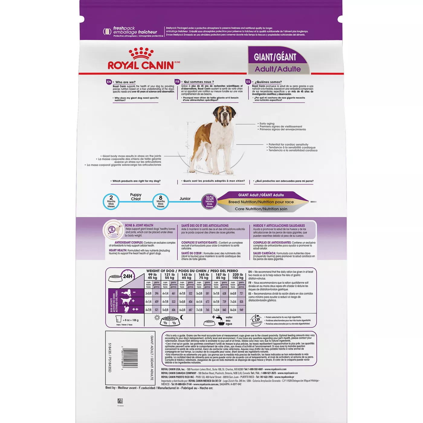 Royal Canin Size Health Nutrition Giant Breed Adult Dog Dry Food 30 lb