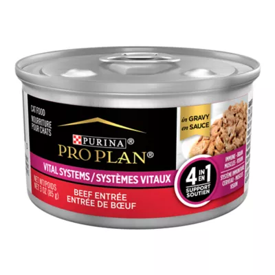 Product Purina Pro Plan Vital Systems Beef Entree Adult Cat Food with Gravy 3OZ