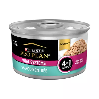 Product Purina Pro Plan Vital Systems Seafood Entree in Gravy Adult Cat Food 3OZ