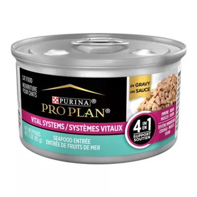 Product Purina Pro Plan Vital Systems Seafood Entree in Gravy Adult Cat Food 3OZ