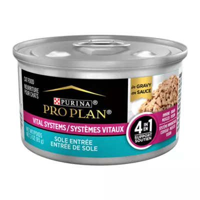 Product Purina Pro Plan Vital Systems Sole Entree in gravy Adult Cat Food 3OZ