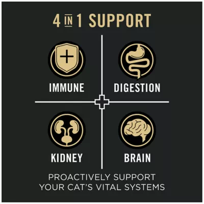 Product Purina® Pro Plan® Vital Systems Senior Cat Dry Food - 4-in-1 Health Support , Salmon & Rice