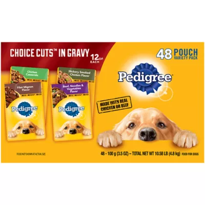 Product PEDIGREE Choice Cuts in Gravy Adult Wet Dog Food - 3.5 Oz.,48 Count, Variety Pack