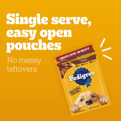 Pedigree choice cuts in gravy pouches hotsell