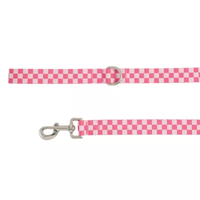 Product Top Paw® Checkered Dog Leash: 4-ft long, 1-in wide