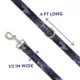 Product Top Paw® Grey Camo Dog Leash: 4-ft long, 1-in wide