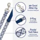 Product Top Paw® Blue Plaid Dog Leash: 4-ft long, 1-in wide