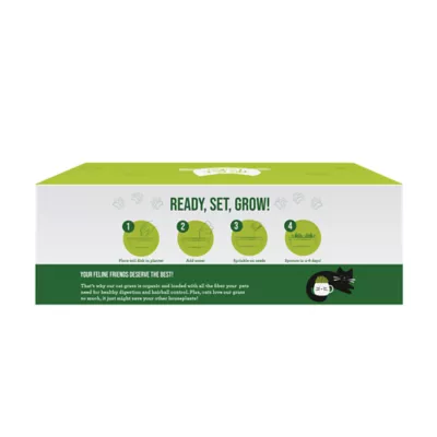 Product The Cat Ladies Bamboo Fiber Planter Organic Pet Grass Kit