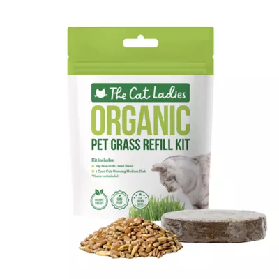 Product The Cat Ladies Organic Pet Grass Refill Kit