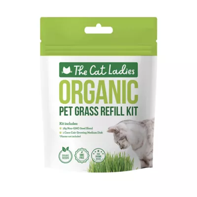 Product The Cat Ladies Organic Pet Grass Refill Kit