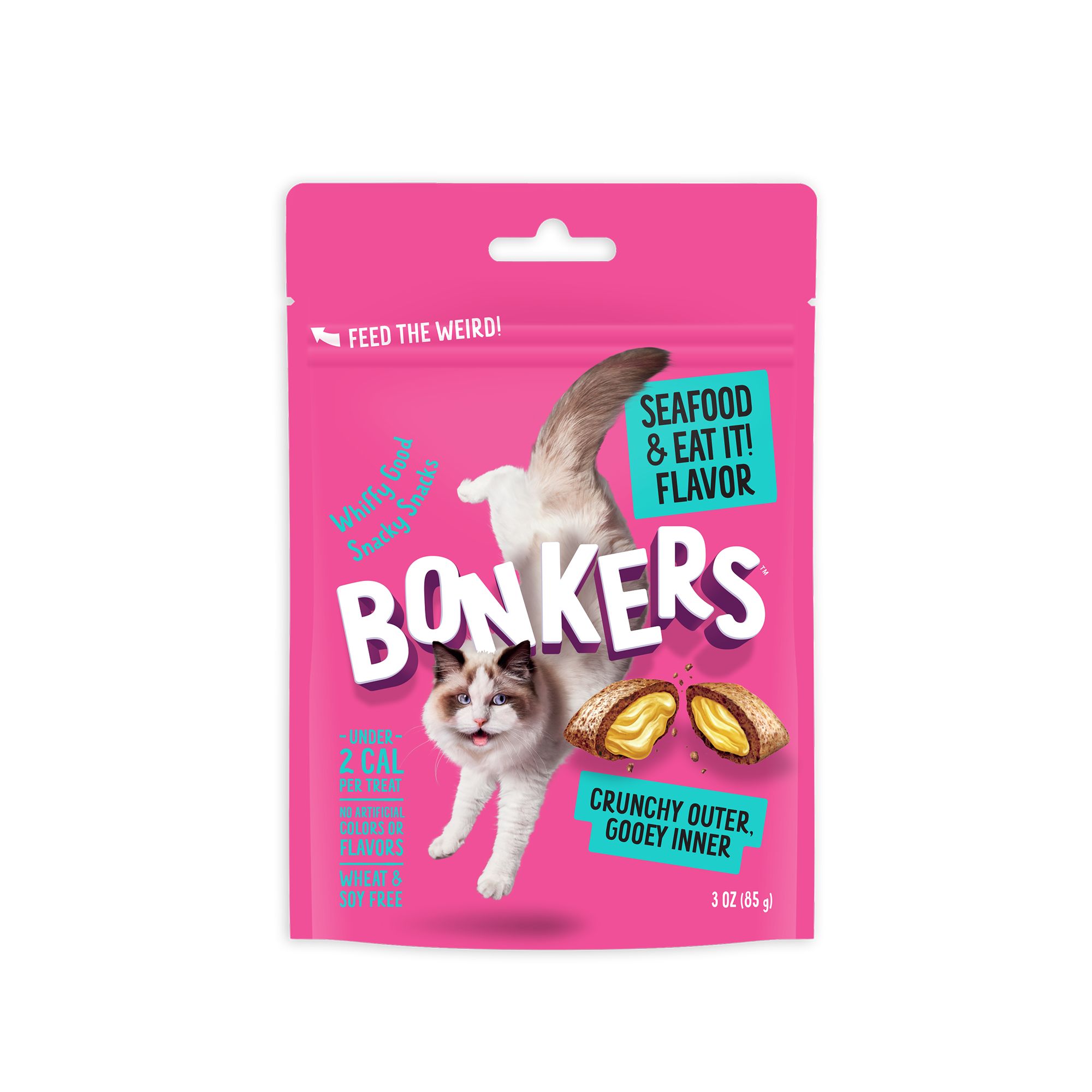 Bonkers Crunchy Cat Treats Seafood Eat It cat Treats PetSmart