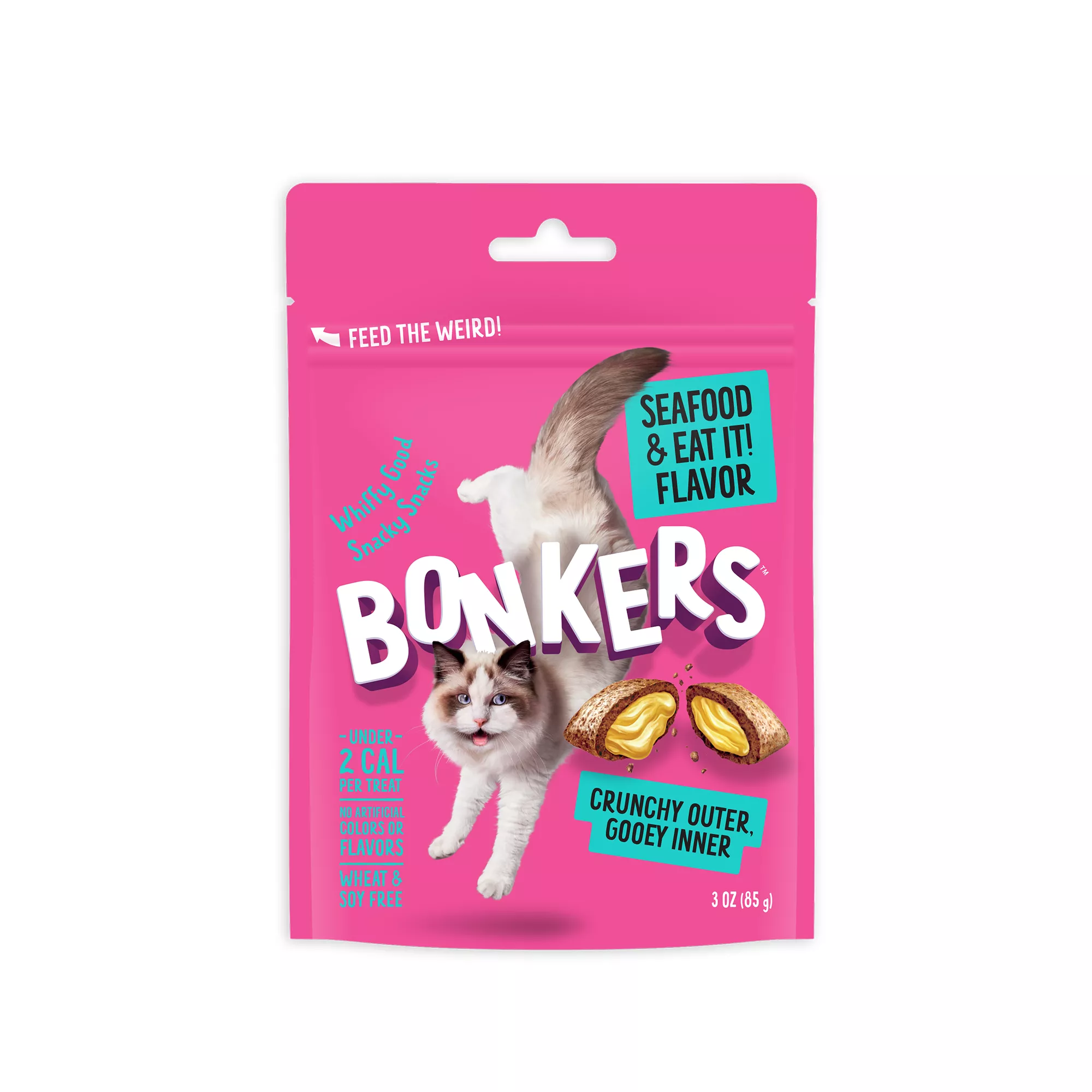 Bonkers Crunchy Cat Treats - Seafood & Eat It!
