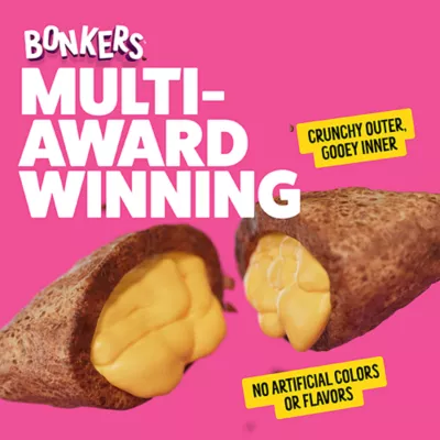 Product Bonkers Crunchy Cat Treats - Catnip, Chick 'N' Cheddar