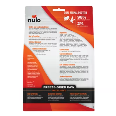 Product Nulo All Life Stages Freeze Dried Raw Cat Food - Grain Free, Turkey & Duck