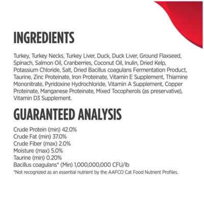Product Nulo All Life Stages Freeze Dried Raw Cat Food - Grain Free, Turkey & Duck