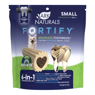 Product Ark Naturals Fortify Brushless Toothpase 6-in-1 Small Dog Dental Chew Treat