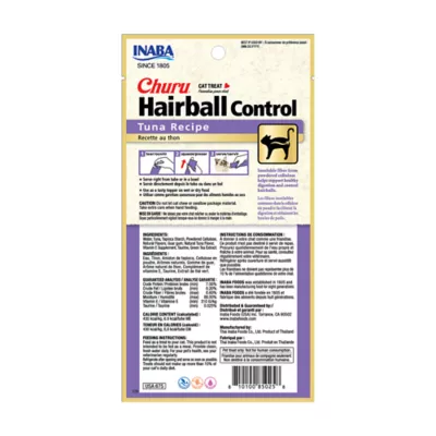 Product Inaba Churu Lickable Cat Treat Hairball Control - Tuna