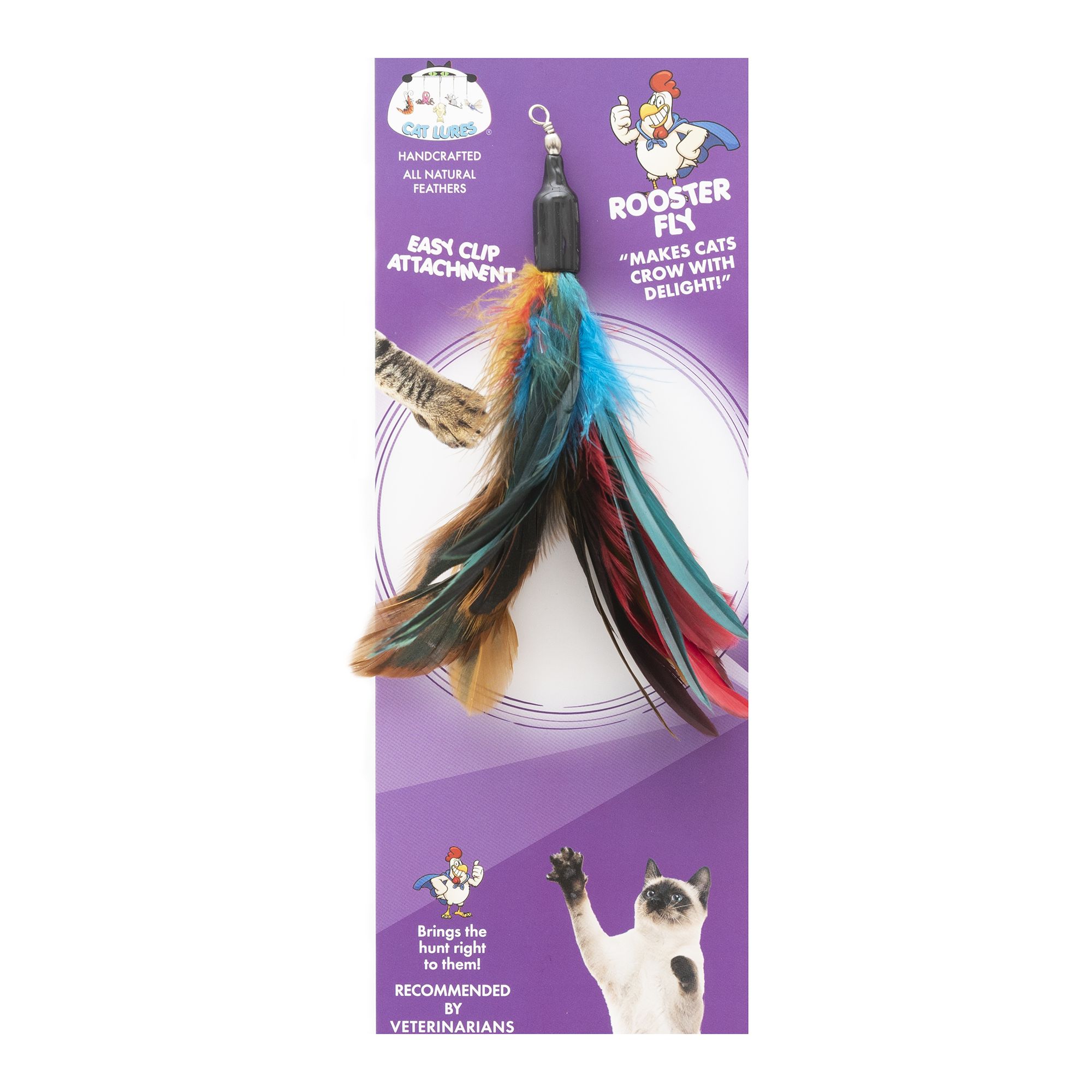 Cat Lures Rooster Fly Attachment Toy | PetSmart