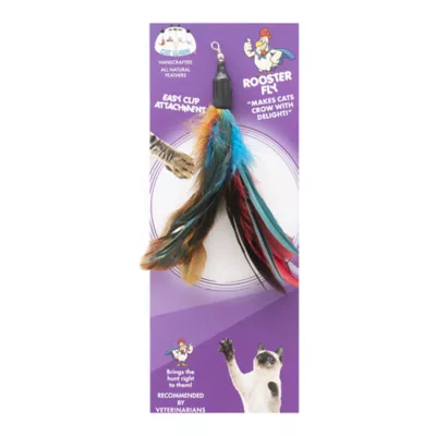 Product Cat Lures Rooster Fly Attachment Cat Toy