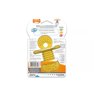 Product Nylabone® Puppy Chew Rubber Teether Dog Toy - Vanilla Flavor