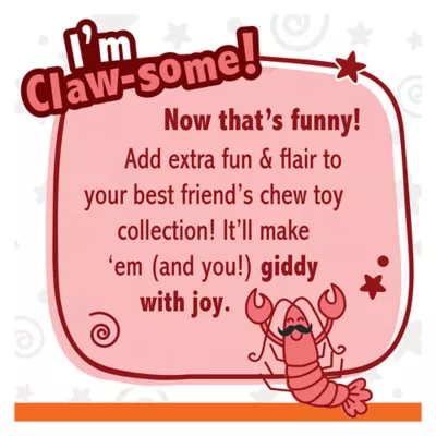 Product Nylabone® Power Chew Lobster Dog Toy, Filet Mignon Flavor