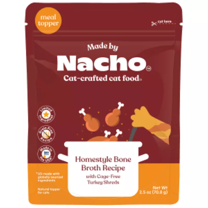 Made by Nacho Cat Homestyle Bone Broth Topper - Grain-Free, 2.5 Oz