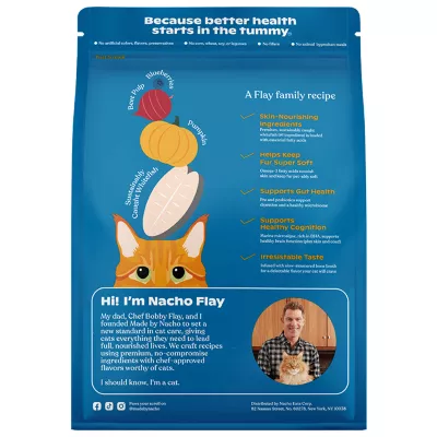 Product Made By Nacho™ Skin & Coat Support Adult Dry Cat Food - Natural, Whitefish & Pumpkin