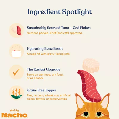 Product Made by Nacho Cat Homestyle Bone Broth Topper - Grain-Free, 2.5 Oz