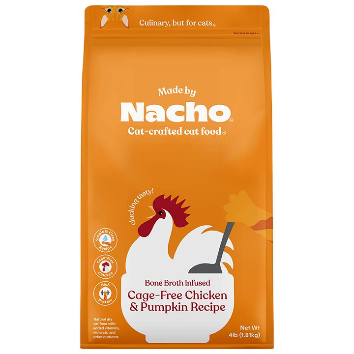 Made By Nacho&trade; Bone Broth Infused Adult Dry Cat Food - Natural, High Protein, Chicken & Pumpki