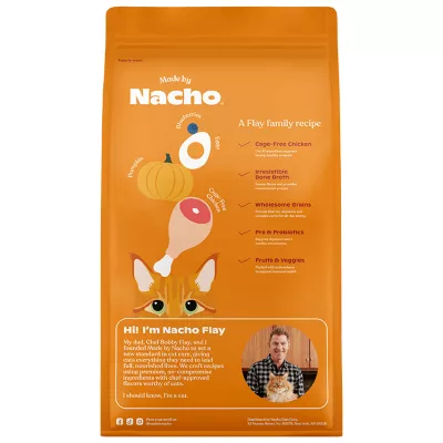 Product Made By Nacho™ Bone Broth Infused Adult Dry Cat Food - Natural, High Protein, Chicken & Pumpki