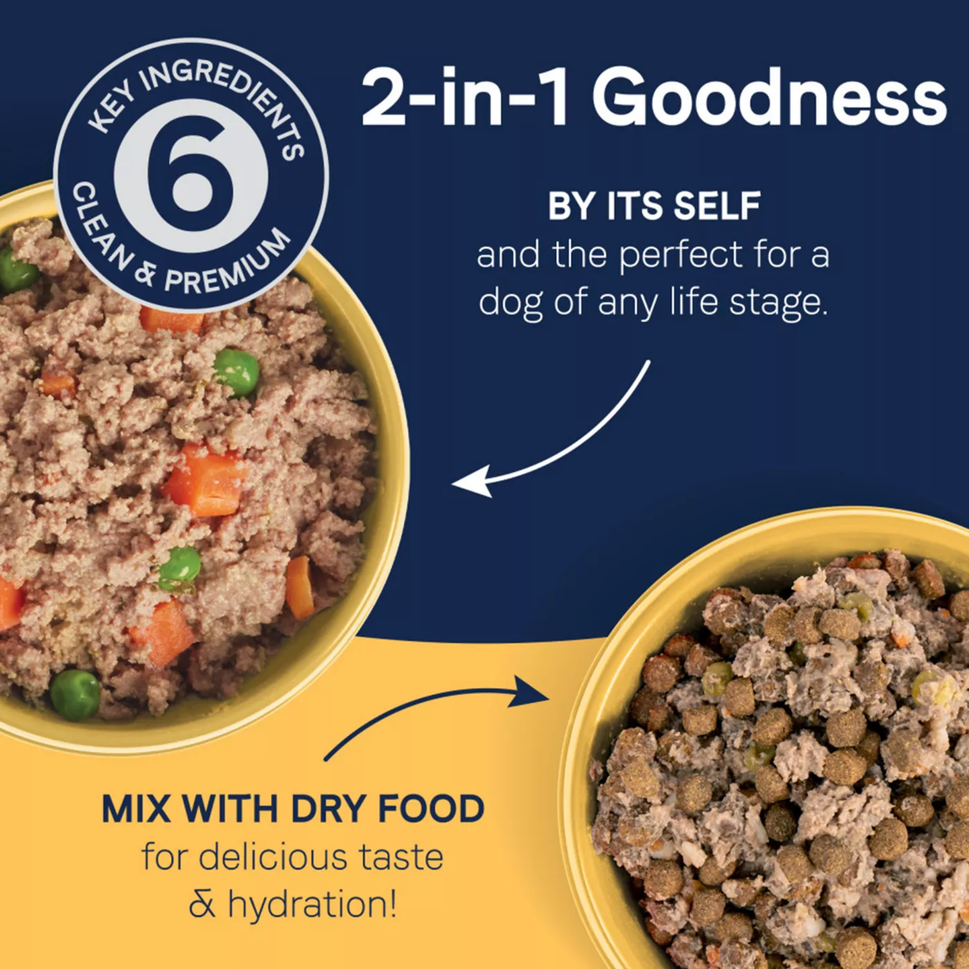 Product Canidae Pure 2-in-1 Goodness Pate All Life Stage Dog Wet Food - 11.5 Oz.