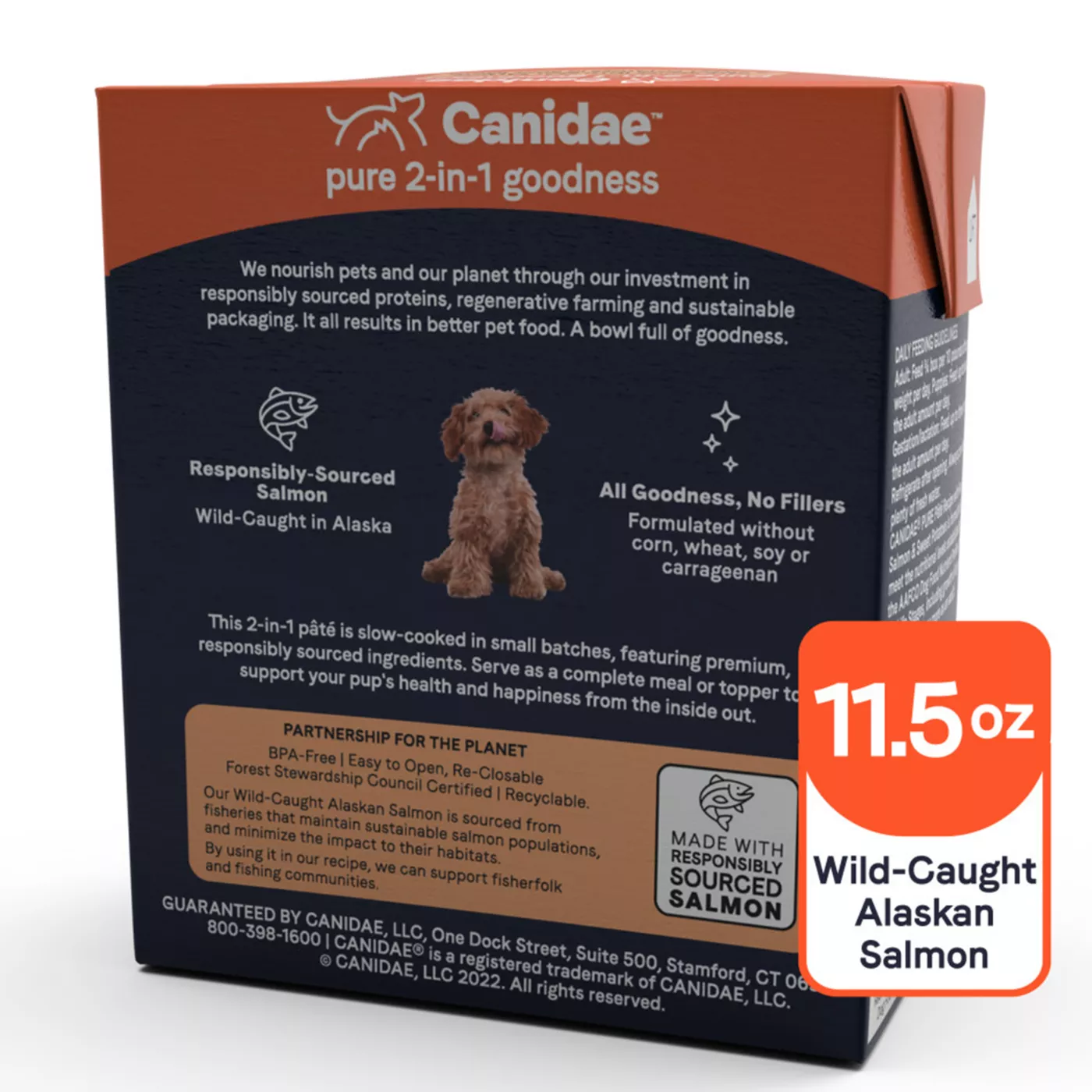 Canidae Pure 2 in 1 Goodness Pate All Life Stage Dog Wet Food 11.5 Oz