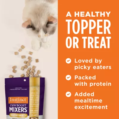 Product Instinct® RawBoost Mixers Senior MultiVitamin Cat Food Topper - Natural, Grain Free