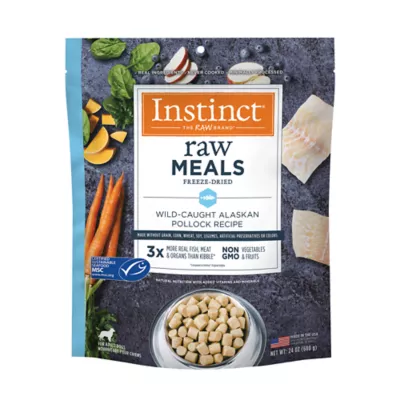 Product Instinct Raw Meals Freeze-Dried Adult Dog Dry Food - Grain Free, Alaskan Pollock