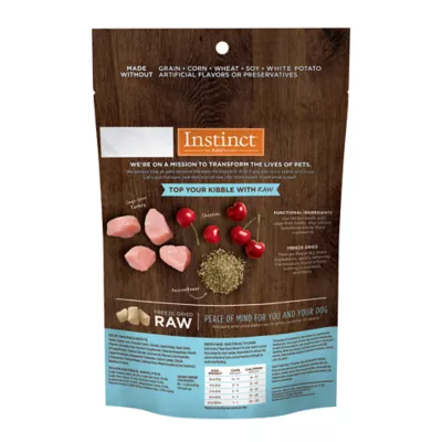 Instinct Raw Boost Mixers Tranquility Freeze Dried All Life Stages Dog Food Topper Raw Grain Free