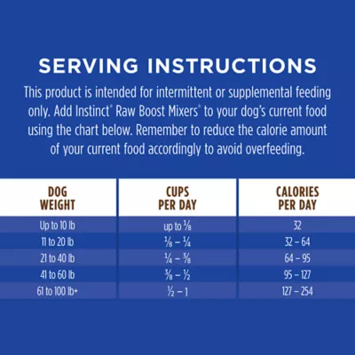 Product  Instinct Raw Boost Mixers Multivitamin 7+ Freeze-Dried Senior Dog Food Topper - Raw, Grain Free