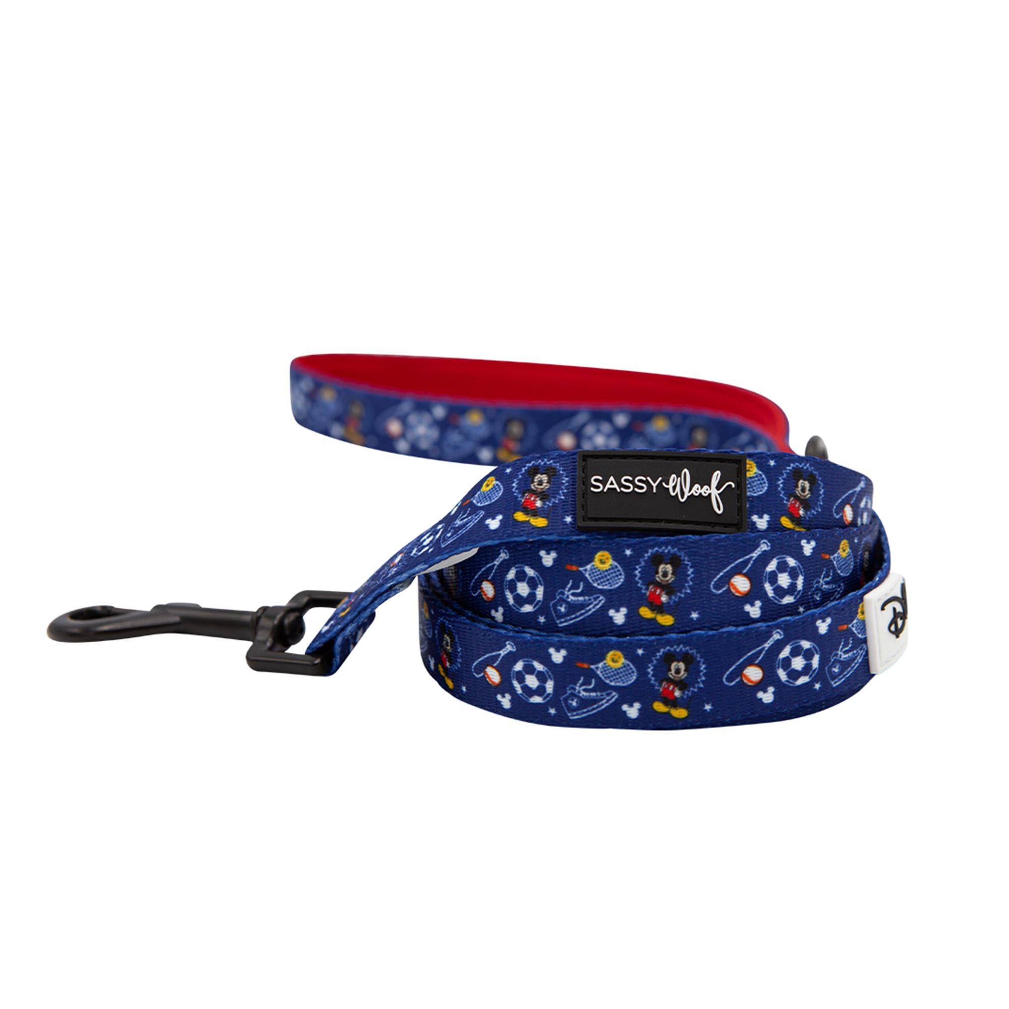 Sassy Woof Disney Sporty Mickey Mouse Dog Leash 4ft long dog