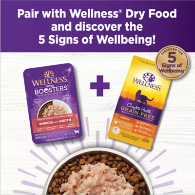 Product Wellness® Bowl Boosters Shreds with Broth Cat Food Topper - High Protein, Grain Free, 1.75 oz