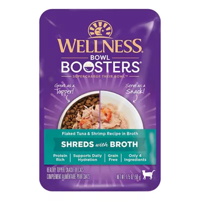 Product Wellness® Bowl Boosters Shreds with Broth Cat Food Topper - High Protein, Grain Free, 1.75 oz