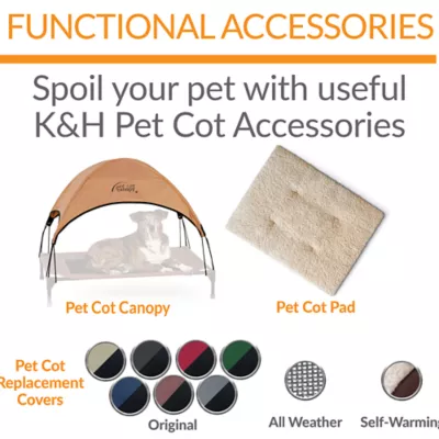 K&H Original Elevated Mesh Pet Cot Bed - Image 6