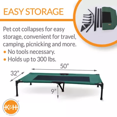 K&H Original Elevated Mesh Pet Cot Bed - Image 2