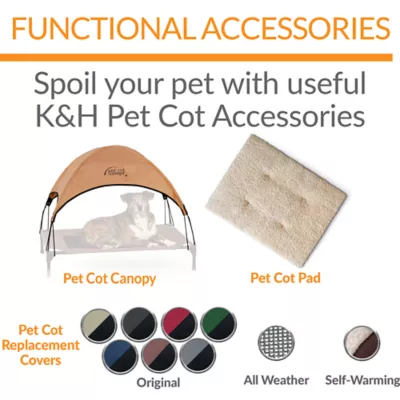 K&H Original Elevated Mesh Pet Cot Bed - Image 7
