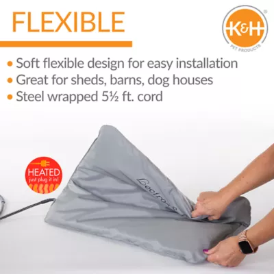 Product K&H Lectro-Soft Outdoor Heated Dog & Cat Bed Gray