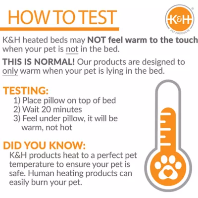 Product K&H Lectro-Soft Outdoor Heated Dog & Cat Bed Gray