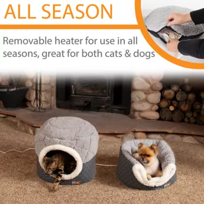 Product K&H Thermo-Pet Nest Electric Heated Cat Bed Gray 18"