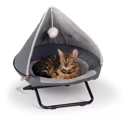 Product K&H Hooded Elevated Cozy Cot Cat Bed