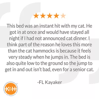 Product K&H Hooded Elevated Cozy Cot Cat Bed