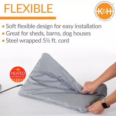 Product K&H Lectro-Soft Outdoor Heated Dog & Cat Bed Gray