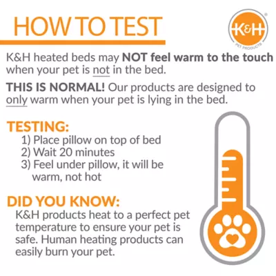 Product K&H Lectro-Soft Outdoor Heated Dog & Cat Bed Gray