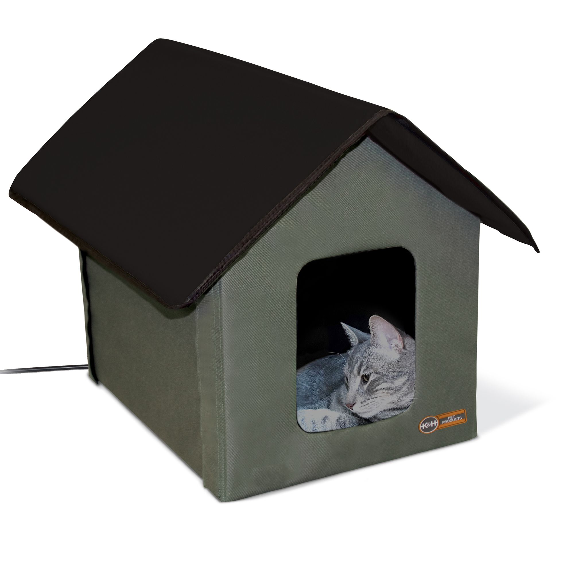 K&H Outdoor Heated Kitty House cat Heated Beds PetSmart